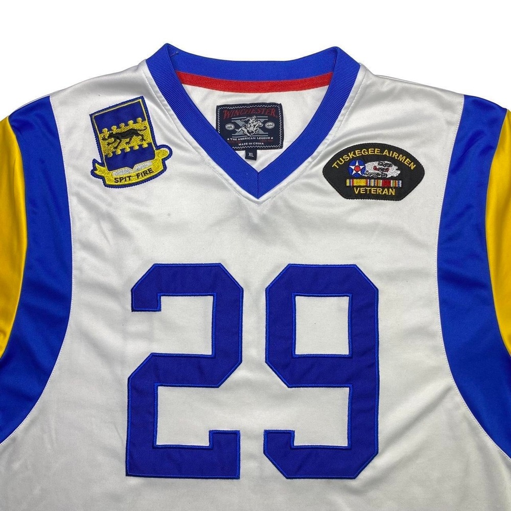 Tuskegee Airman x LA Rams football jersey